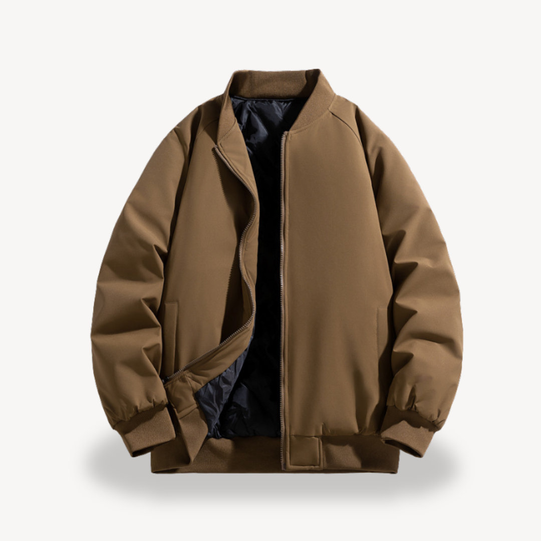 Men’s Classic Bomber Jacket – Timeless Zip-Up Design