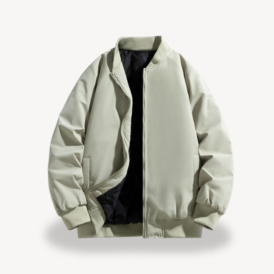 Men’s Classic Bomber Jacket – Timeless Zip-Up Design