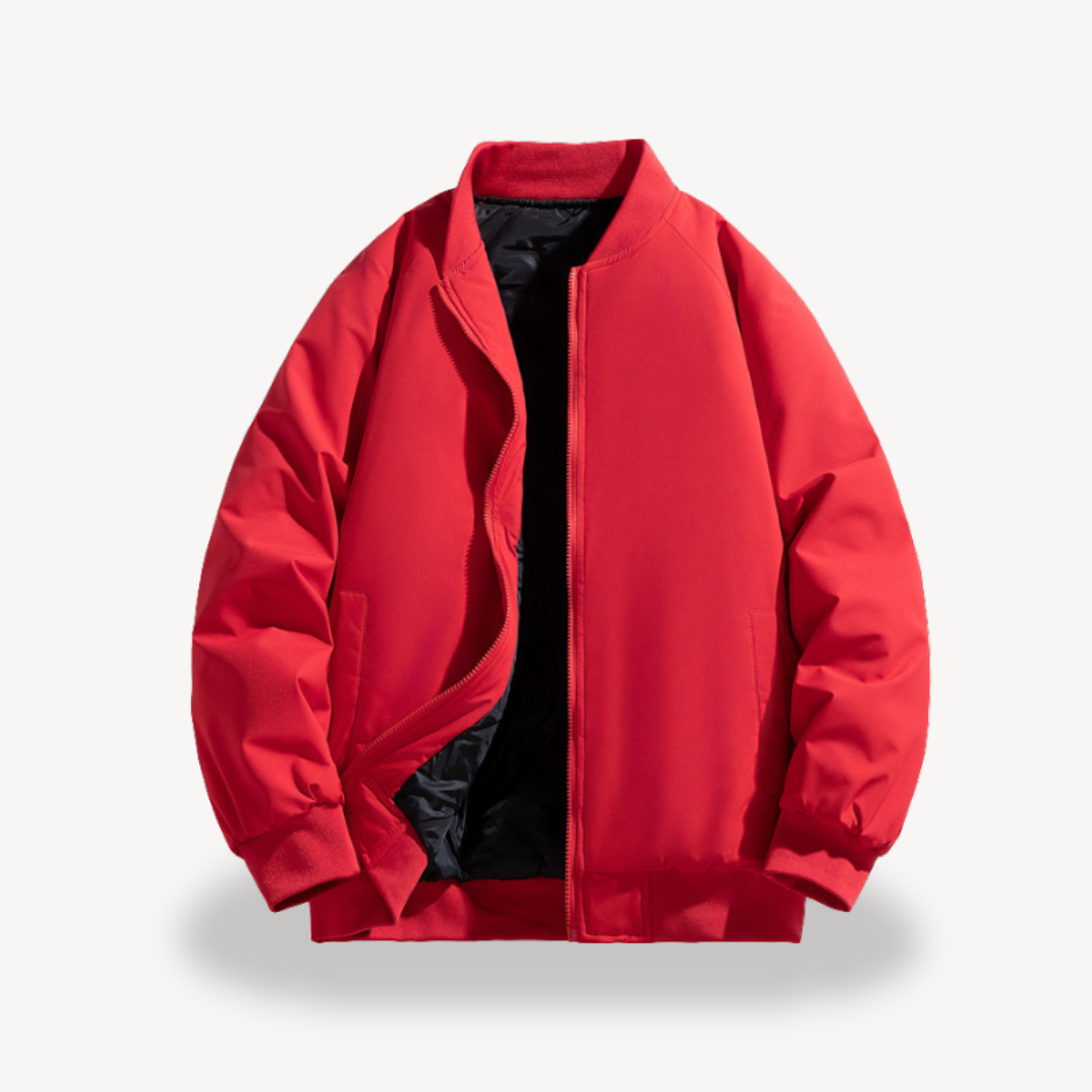 Men’s Classic Bomber Jacket – Timeless Zip-Up Design