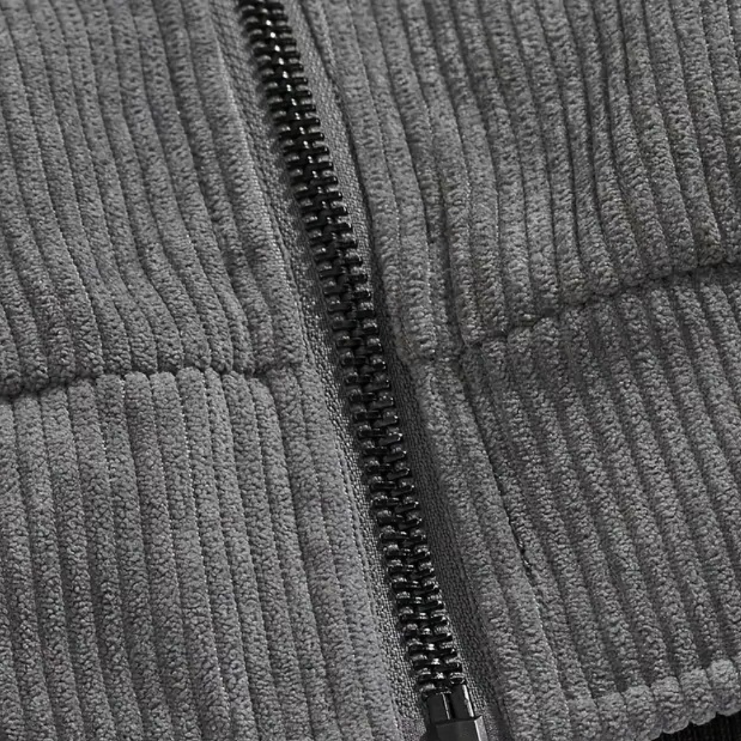 Men’s Bomber Jacket with Sherpa Lining – Classic Zip-Up Style