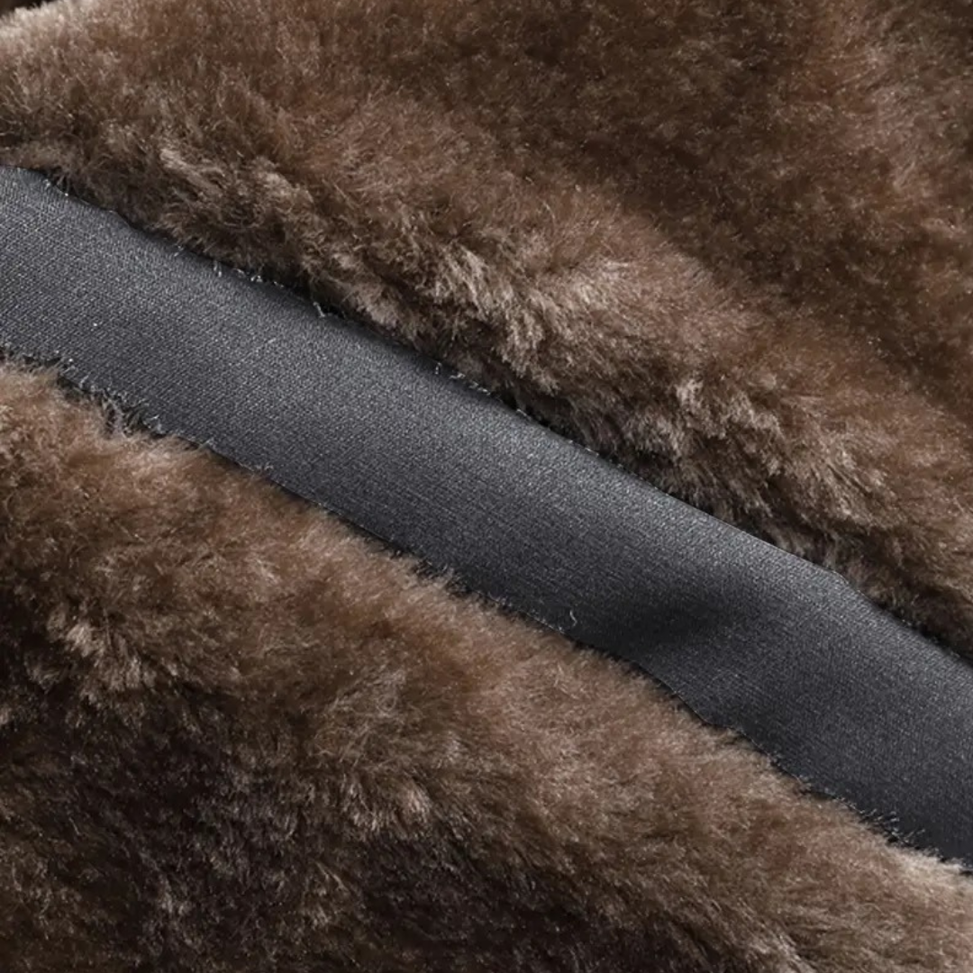 Men’s Sherpa-Lined Jacket – Structured Zip-Up Design