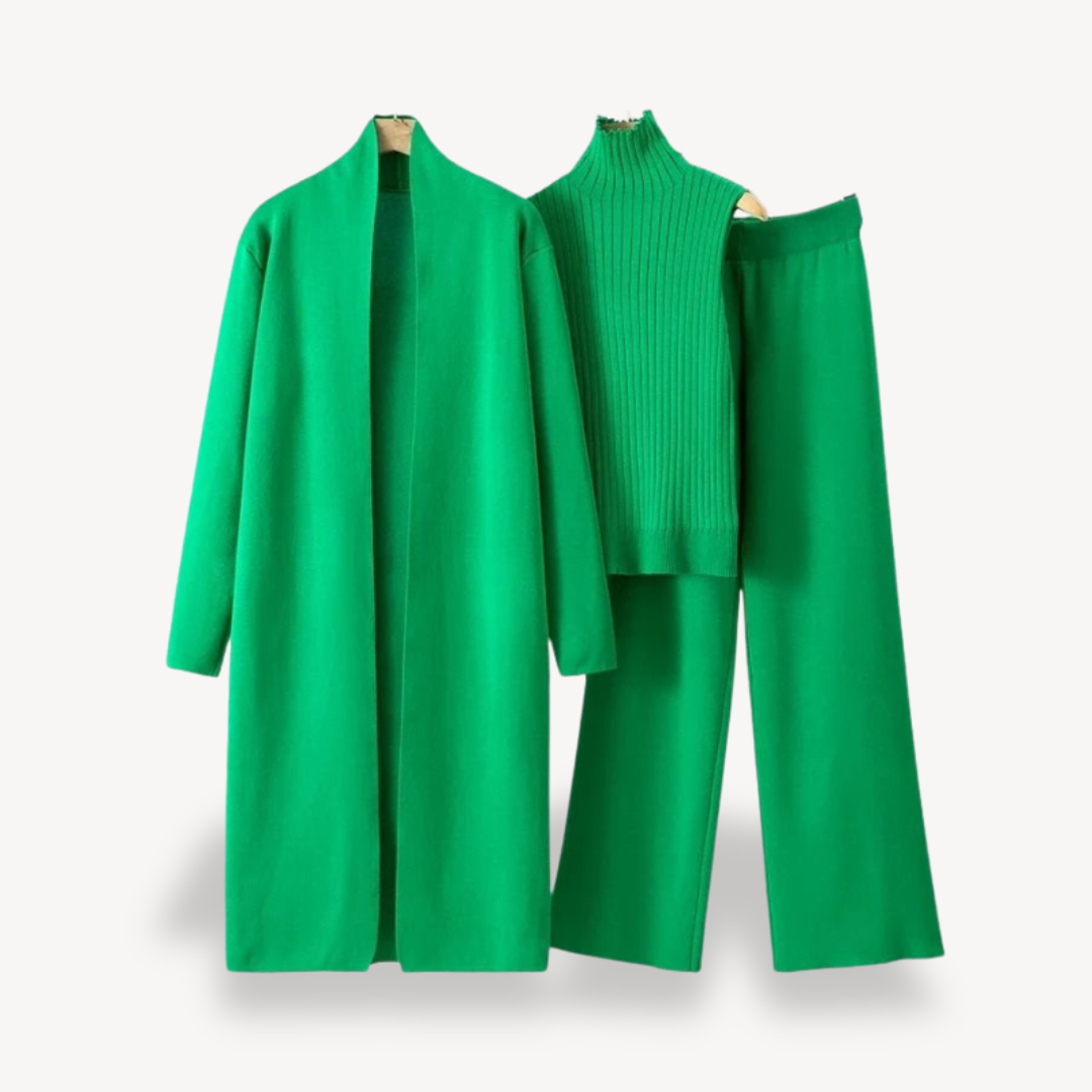 Women’s 3-Piece Lounge Set – Elegant Layered Outfit