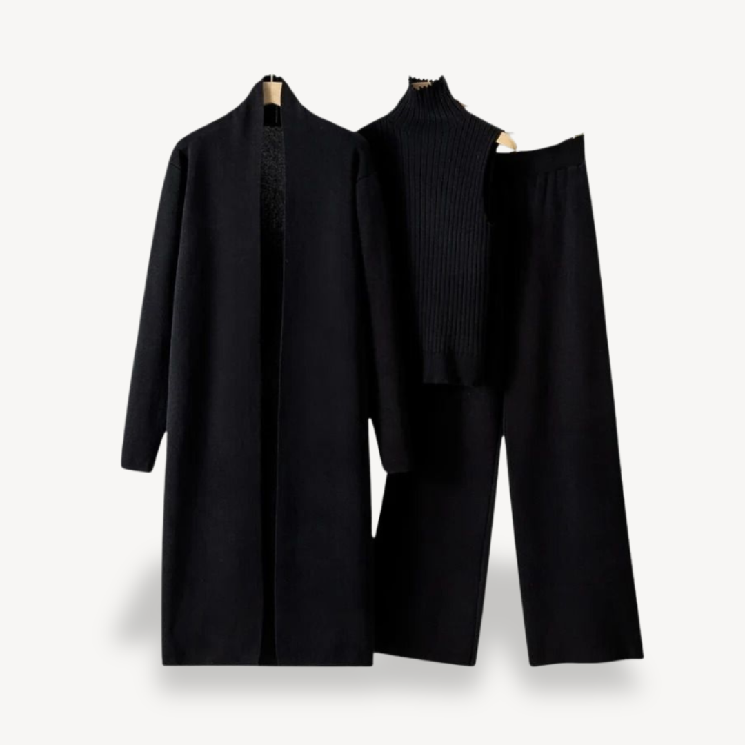 Women’s 3-Piece Lounge Set – Elegant Layered Outfit