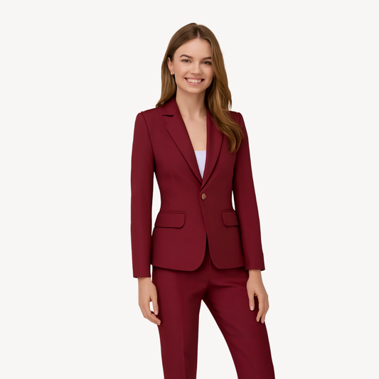 Women’s Tailored Blazer and Trousers Set – Elegant Two-Piece Formal Suit