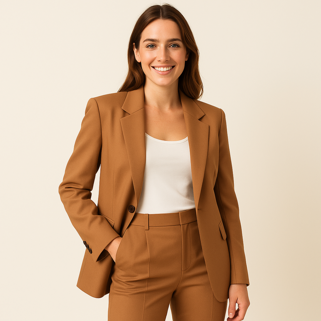 Women’s Two-Piece Business Suit – Elegant Formal Attire for Professional Settings